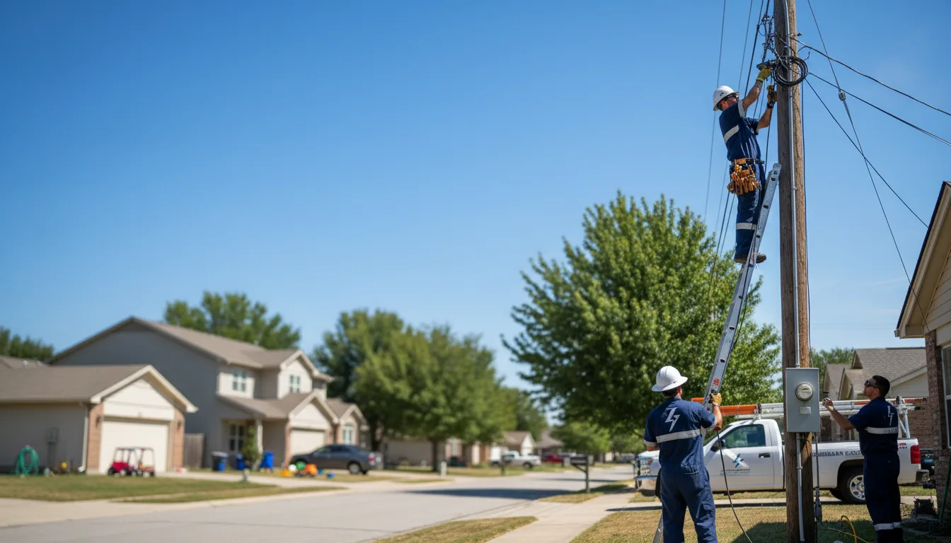 Residential electrician providing installation services in Trout Run, PA
